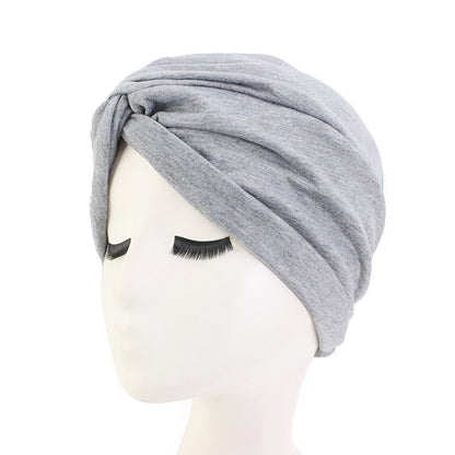 Ethnic Style Turban Hat, Imitation Cotton Twisted Cross Hat, Indian Hat, Chemotherapy Hat, Baotou Hat