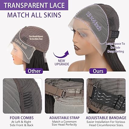 Bob Wig Human Hair 13x4 HD Lace Front Free Part Wigs Lace Frontal Short Straight Bob Wigs