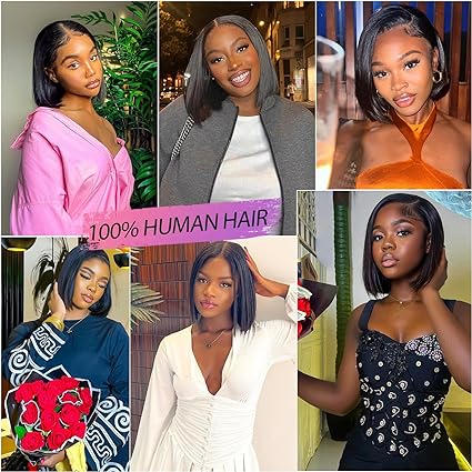 Bob Wig Human Hair 13x4 HD Lace Front Free Part Wigs Lace Frontal Short Straight Bob Wigs