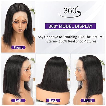 Bob Wig Human Hair 13x4 HD Lace Front Free Part Wigs Lace Frontal Short Straight Bob Wigs