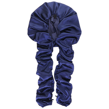 New Simulated Silk Elastic Long Sleeve Sleeping Hat for Women's Long Braid Beauty Care Hair Care Hat JDB-522B