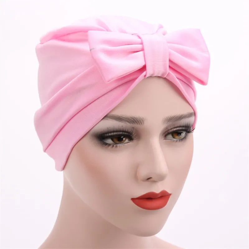 Fashion Modal Bowknot Puggaree Turban