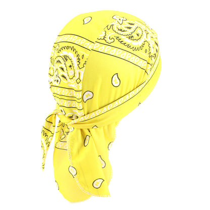 Stretch Cloth Amoeba Cashew Pirate Hat Hip Hop Street Dance Ribbon Baotou Hat Ethnic Hat JDD-09B