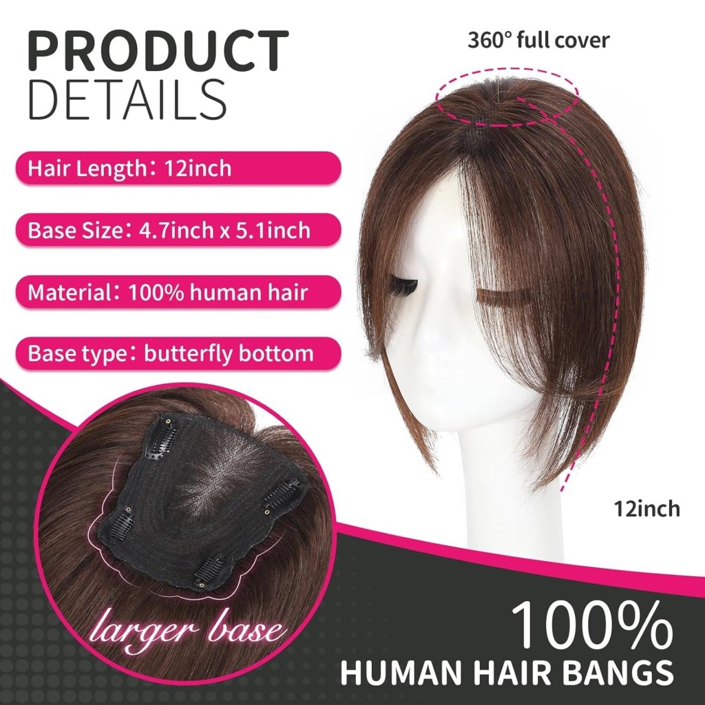 Hair Toppers wigs for Women Real Human Hair with Thinning Hair Lace Base Hair Pieces