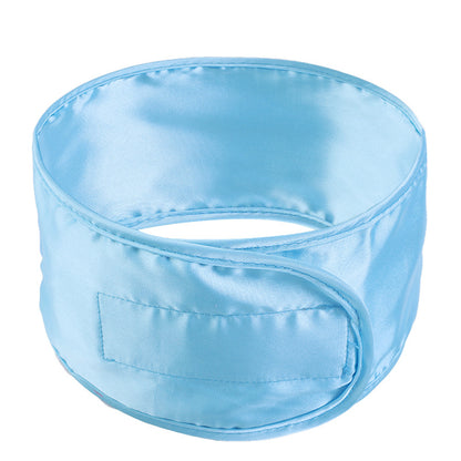 Imitation Silk Adjusting Hair Band Makeup Wash Headband Home Hair Care Headgear Ring Velcro JDF-01A