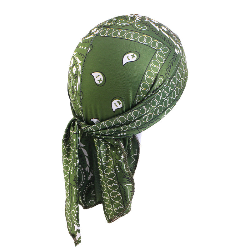 Cashew Flower Stretch Pirate Hat Hip-Hop Hip-Hop Hair Care Bag Headscarf Amoeba Strap Headscarf Hat JDD-09D
