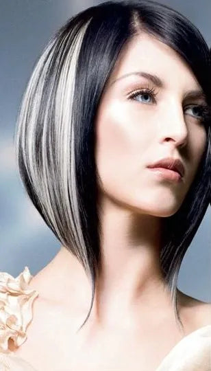 Best Loose Two-Tone Look Short Straight Lace Front Wig 100% Human Hair 10 Inches