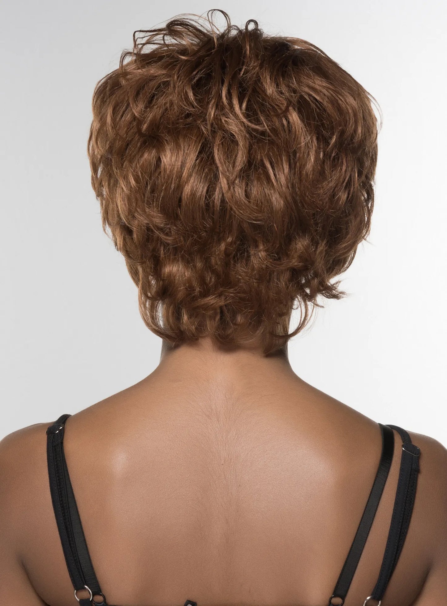 Mishair? African American Short Shaggy Loose Wavy Human Hair Capless 6 Inches