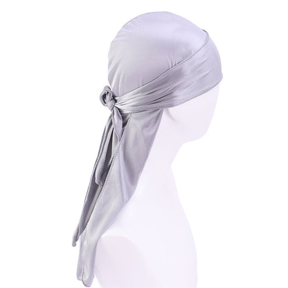 Foreign trade hat imitation silk pirate hat bag turban hat hip-hop Cape hat can be customized LOGO printing