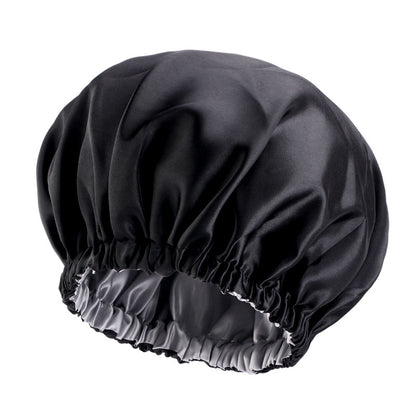 European and American popular double-sided solid color elastic colored nightcap silk beauty makeup cap care cap JDB-454-1