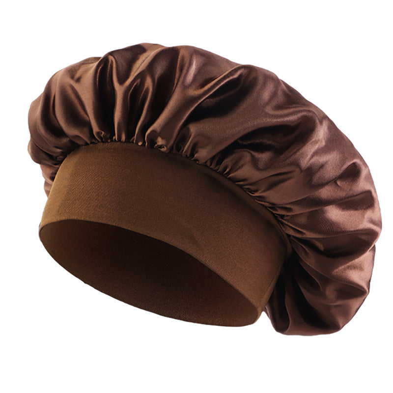 European and American Popular Children's Elastic Wide-brimmed Nightcap Sardin Round Hat Hair Care Tapes TJM-301