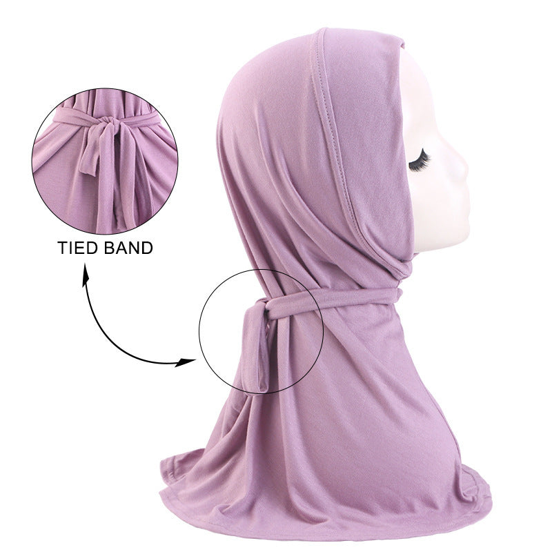 New Cross-Border Modal Cotton Headscarf with Tie Straps, Long Headscarf, Headwrap Hat, Headscarf Hat Jdt-490E