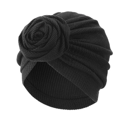 Cross-Border Supply Rose Elastic Turban Hat Ethnic Hat Plaid Cotton Turban Hat Jdt-480C