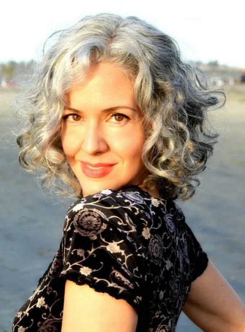 Kurze, lockige Bob-Perücken mit Spitzenfront aus Kunsthaar für ältere Frauen