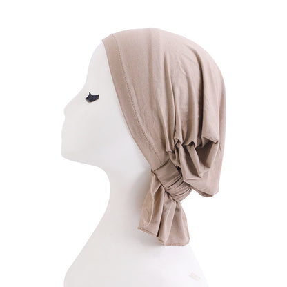 Cross-border supply of new solid color elastic turtle cap modal cotton base cap ethnic cap JDT-231C