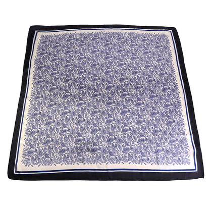 Amazon Women's Satin Square Scarf Imitation Silk Printed Head Scarf Silk Scarf Turban Hat Jdwj-28A