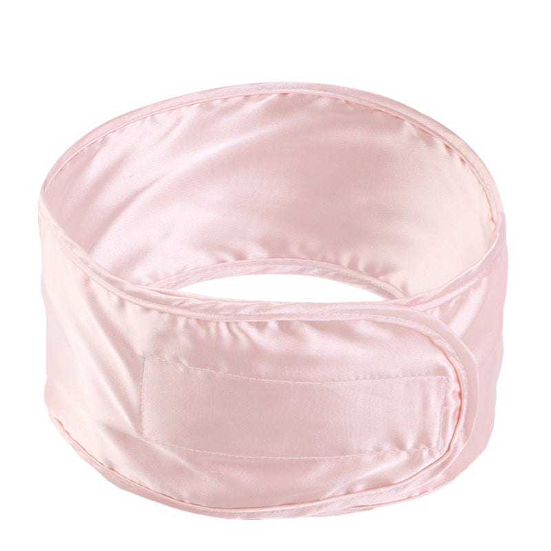 Imitation Silk Adjusting Hair Band Makeup Wash Headband Home Hair Care Headgear Ring Velcro JDF-01A