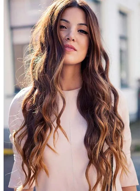 Enchanting Super Long Deep Wave Lace Front Human Hair Wig 26 Inches