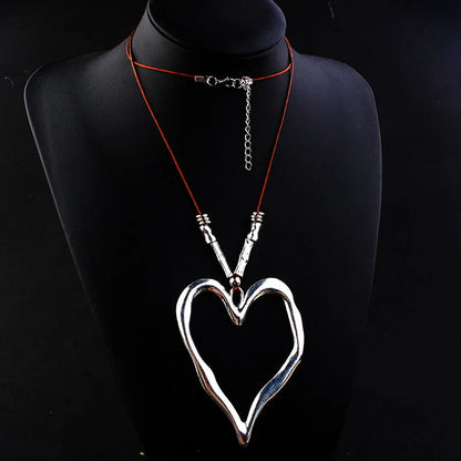 Women's Vintage Style Alloy Material E-Plating Technic Rope Chain Pendant Necklace For Anniversary Wedding Party Birthday Gift Holiday