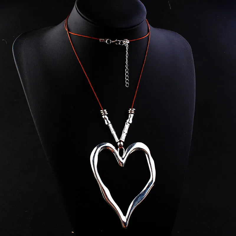 Women's Vintage Style Alloy Material E-Plating Technic Rope Chain Pendant Necklace For Anniversary Wedding Party Birthday Gift Holiday