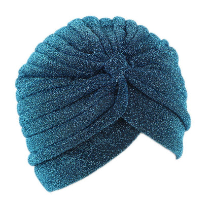 Ethnic Bright Silk Turban Hat Indian Hat Baotou Hat Chemotherapy Hat
