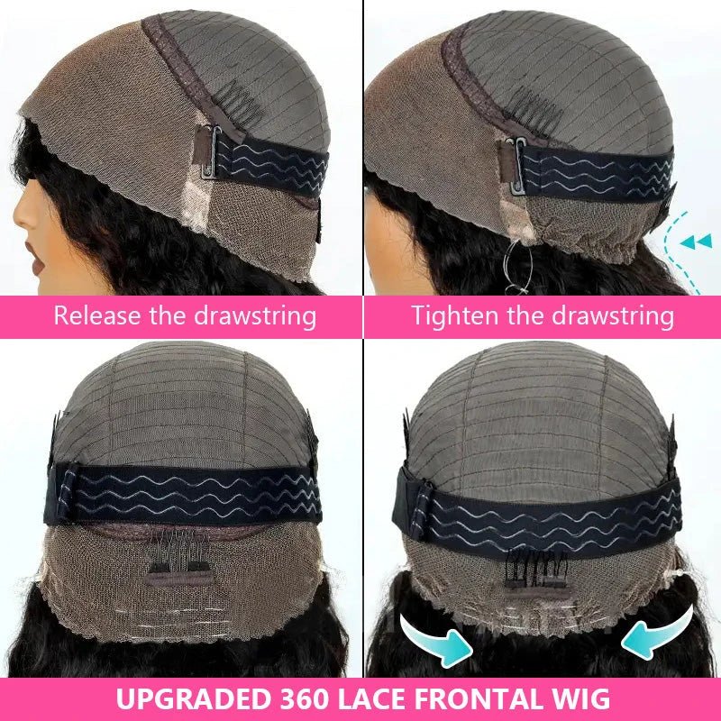 Parrucche carine con capelli umani e onde del corpo per ragazze