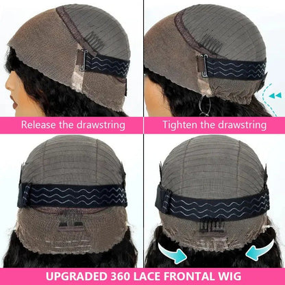 Parrucche carine con capelli umani e onde del corpo per ragazze