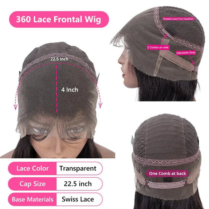 Parrucche carine con capelli umani e onde del corpo per ragazze