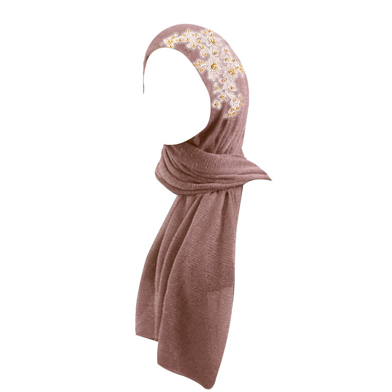 Golden bead accessories, pleated scarves, wrapped scarves, wrapped scarves, wrapped scarves, headscarves, hats, JDWJ-30-1