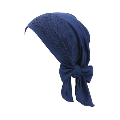 New source lace hat edge elastic ribbon headscarf cap, toe cap, base cap, chemotherapy cap