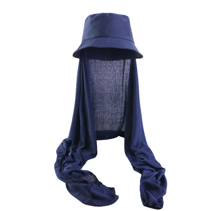 Summer ethnic hat basin hat scarf integrated hat sun-proof fisherman hat scarf toe cap JDPM-58
