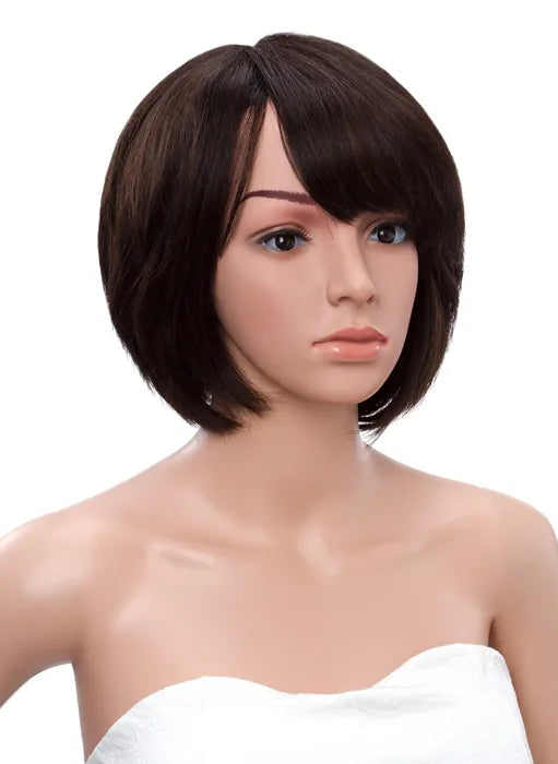 Bob Hair Style Short Straight 100% Human Hair Capless Wigs 10 Inches