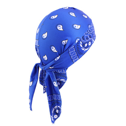 Cashew Flower Stretch Pirate Hat Hip-Hop Hip-Hop Hair Care Bag Headscarf Amoeba Strap Headscarf Hat JDD-09D