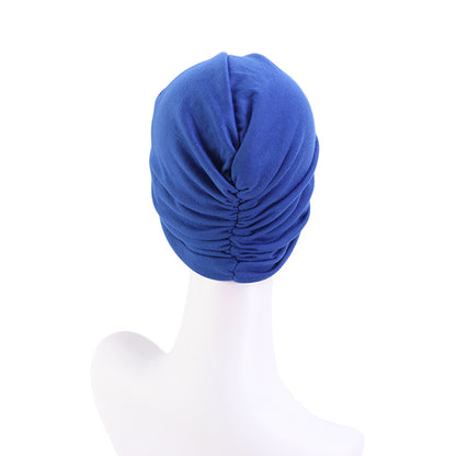 Ethnic Style Turban Hat, Imitation Cotton Twisted Cross Hat, Indian Hat, Chemotherapy Hat, Baotou Hat