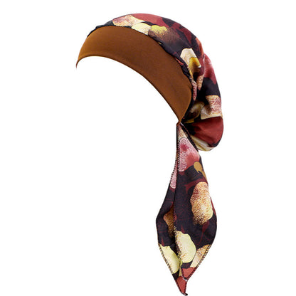 Cross Border Hat Stretch Wide Rim Nightcap Headwear Hair Care Hat JDT-329C