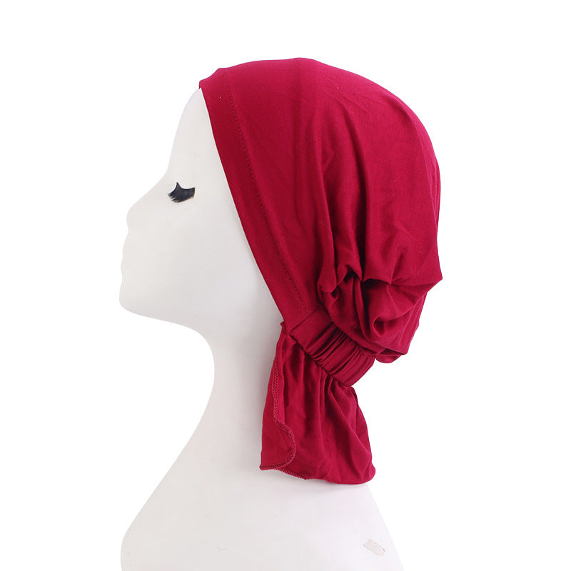 Cross-border supply of new solid color elastic turtle cap modal cotton base cap ethnic cap JDT-231C