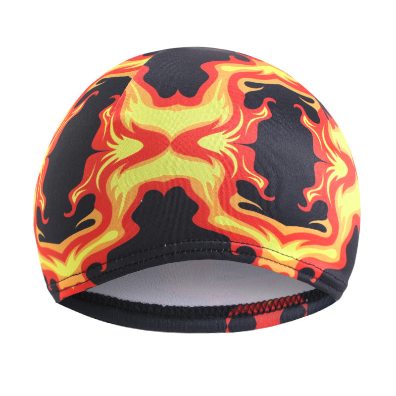 Cross-Border Supply Elastic Headband Round Hat Cashew Flower Pattern Wig Cap Hair Protection Cap Wave Dome Cap Jdu-20F