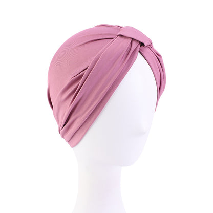 European and American Women's Wooden Dale Cotton Block Tapered Hood National Style Baotou Hat
