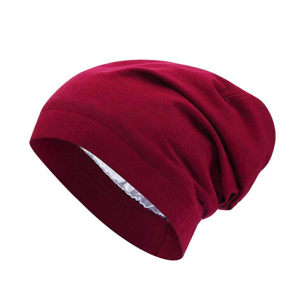 Europe and the United States popular elastic wide-brimmed turtle hat lined with Sade home cap chemotherapy cap Amazon