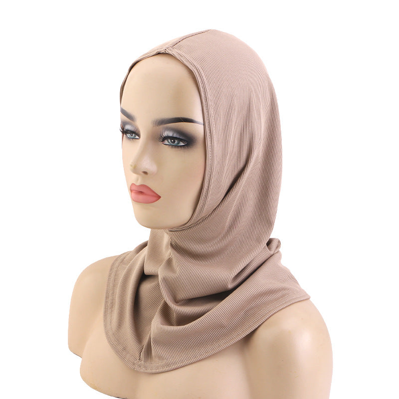 Cross-Border Striped Skin-Friendly Headscarf, Head Wrap, Cloth Hat, Long Base Head Cover, Jdt-490F