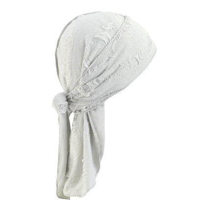 European and American Popular Vintage Ripped Cotton Ribbon Pirate Hat Men's Tape Turban Hat Turban JDT-05-6