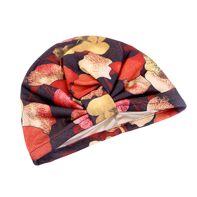 Cross-Border Elastic Hat, Double-Layer Knotted Head Wrap Hat, Yoga Chemotherapy Hat, Amazon Tjm-410