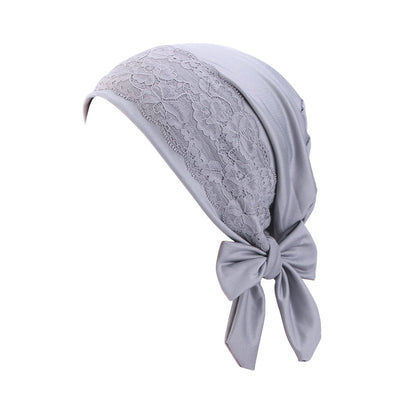 New source lace hat edge elastic ribbon headscarf cap, toe cap, base cap, chemotherapy cap