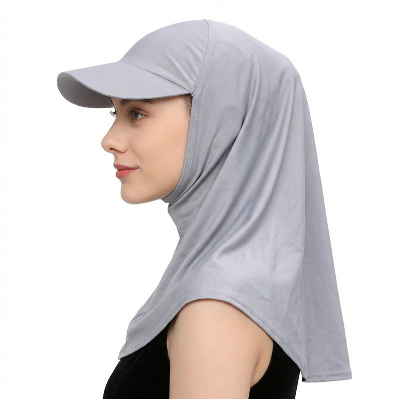 Spring and Summer Style Hat with Brim and Turban, Outdoor Sunshade Hat with Turban, Head Wrap Hat, Jdt-513