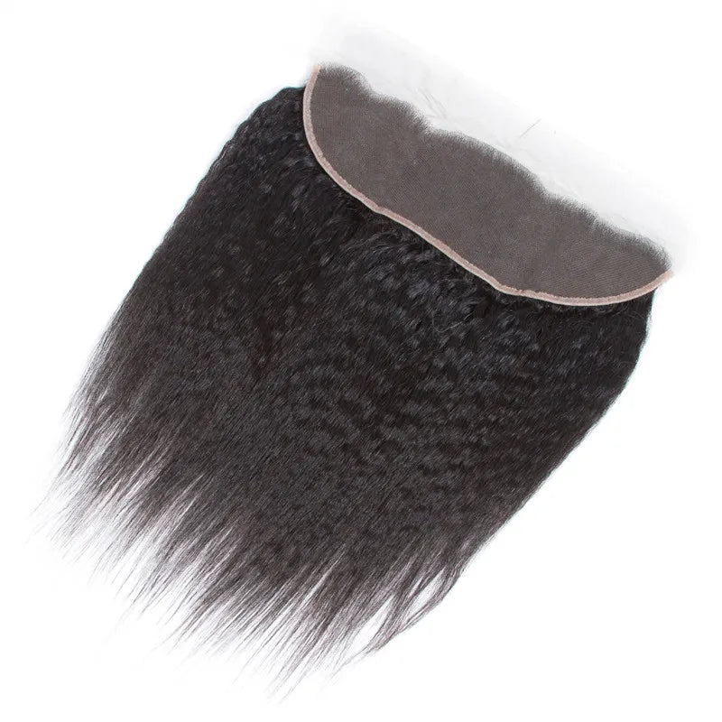 Wigsbuy Vigin Human Hair Brazilian Kinky Straight Lace Frontal 13*4