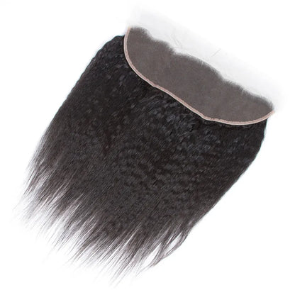 Wigsbuy Vigin Human Hair Brazilian Kinky Straight Lace Frontal 13*4