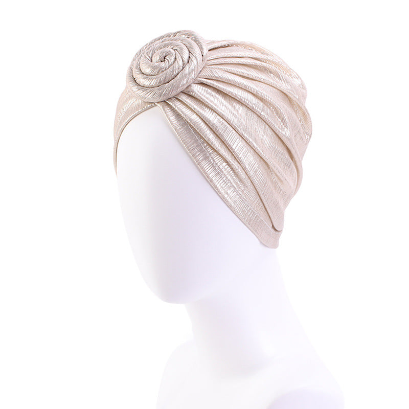 Amazon Retro Floral Fashion Hat, Knotted Ball Turban Hat, Chemotherapy Hat