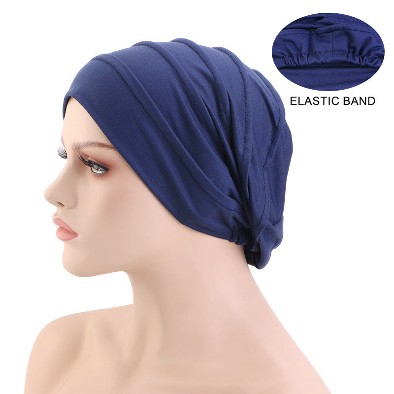 Amazon New Supply Cotton Women's Headscarf Hat, Chemo Hat, Sleep Cap, Hair Loss Hat Jdt-267A