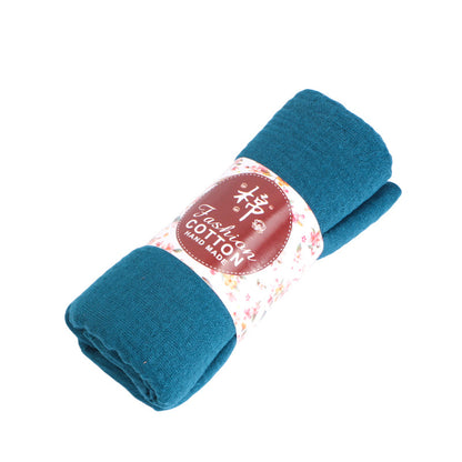 Breathable cotton and linen headscarf, bubble gauze scarf, wrapped headscarf, headscarf cap JDWJ-32