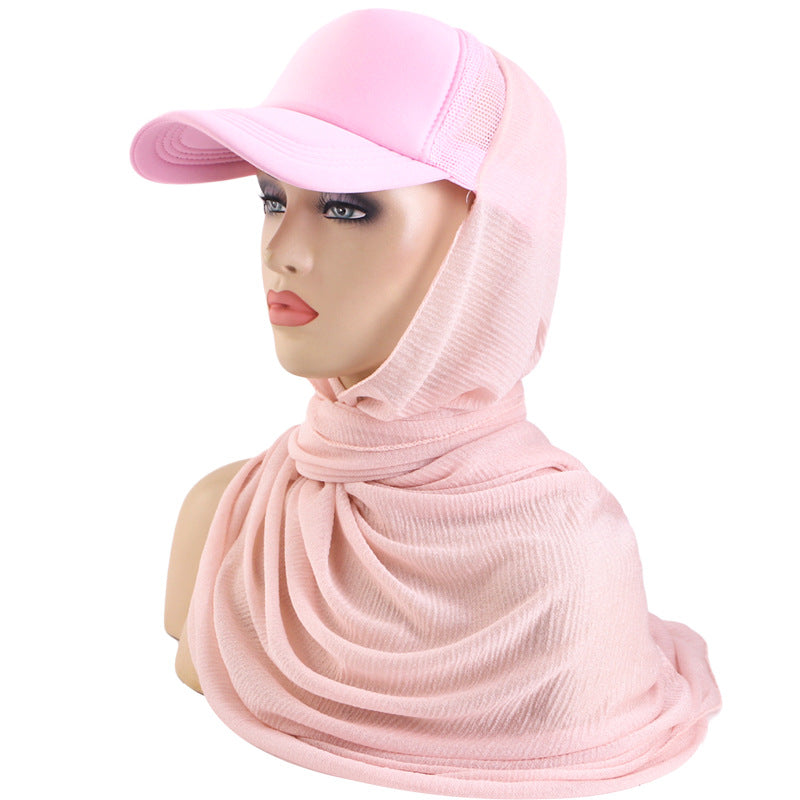 Summer Breathable Mesh Duck Tongue Baseball Scarf Cap Sunshade Tape Cap Outdoor Anti-Sunscreen Tape JDBQM-68A